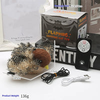 HKM-079507 Rechargeable Interactive Cat Toy with Touch Activation and Chirping Flapping Bird for Indoor Kittens