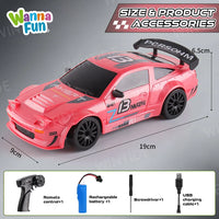 HKM-559827 1/24 Scale 4WD Electric Remote Control Stunt Drift Off-road Buggy with ABS Shell and TPR Wheels