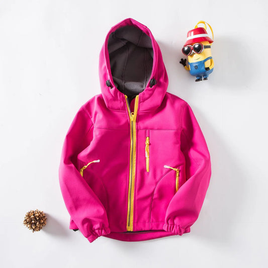 KTX-703123 Sample Customization Personalized Soft Shell Bomber Jacket for Kids for Autumn Season
