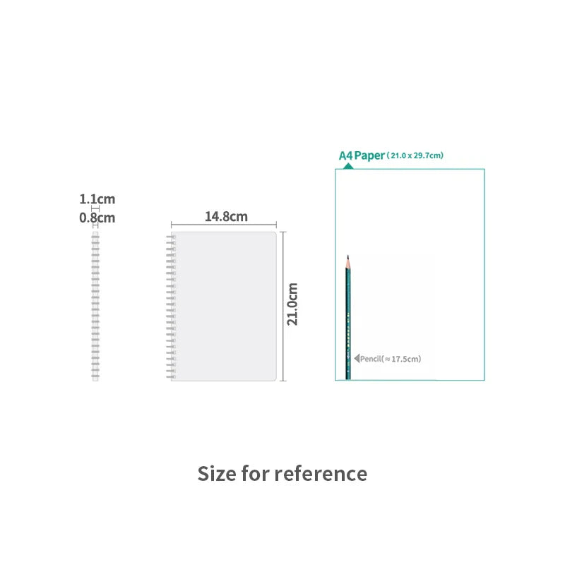 KTX-390995 Cute Animal Pattern A5 Soft Ring Spiral Bound Notebook with PP Cover