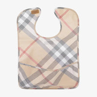 HKM-097491 Plastic Backed Baby square Bib Manufacturers Strap Print
