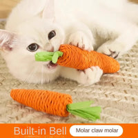 HKM-571027 Eco-Friendly Cat Toy - Paper Rope Carrot for Biting and Grinding, Small & Large Sizes Available
