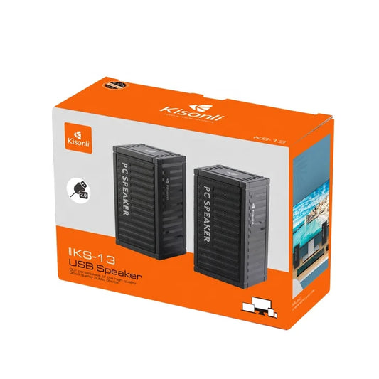 KTX-922899 Compact 6W Portable USB Speaker - Wireless Music Player with AUX for Outdoor and Desktop Use