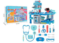HKM-967699 3 in 1 Kids Medical Pretend Playset with Stethoscope and Surgical Light