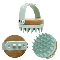 HKM-453459 Silicone Shower Brush with Massage Feature and Shampoo Dispenser for Dog Grooming
