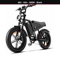14 Inch Fat Tire Electric Bike 48V 500W Snow Beach Adult Ebike