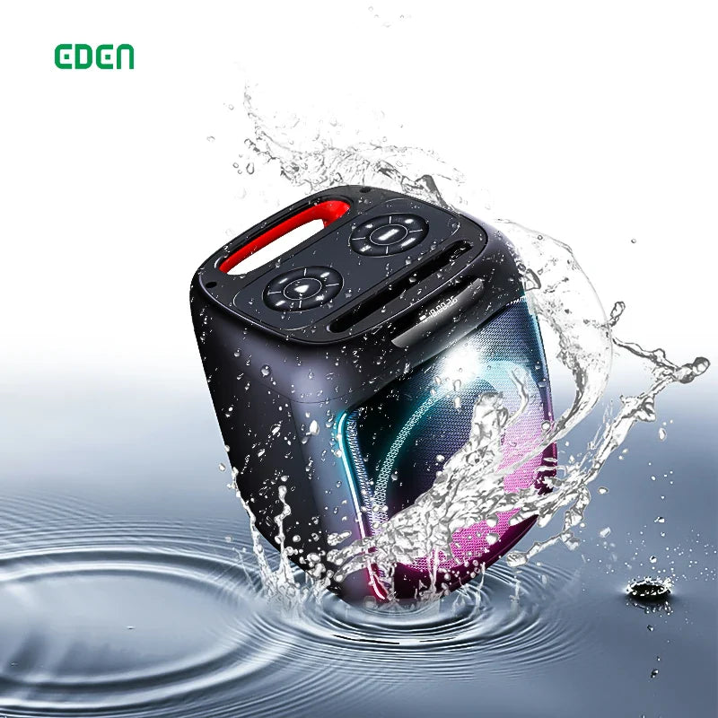 KTX-988435 Portable 6 Inch Wireless Bluetooth Speaker for Outdoor DJ Parties with LED Light