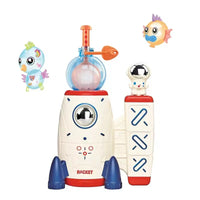 HKM-214035 Space Rocket Balloon Inflator with Accessories for Kids Birthday Parties
