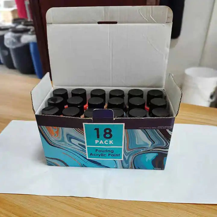 KTX-320851 Acrylic Pouring Fluid Art Set for Creative DIY Abstract Paintings