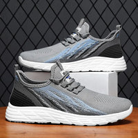 HKM-360787 B-9902 Men's Casual Sports Running Shoes with Fresh and Breathable Mesh and Soft and Comfortable Sole