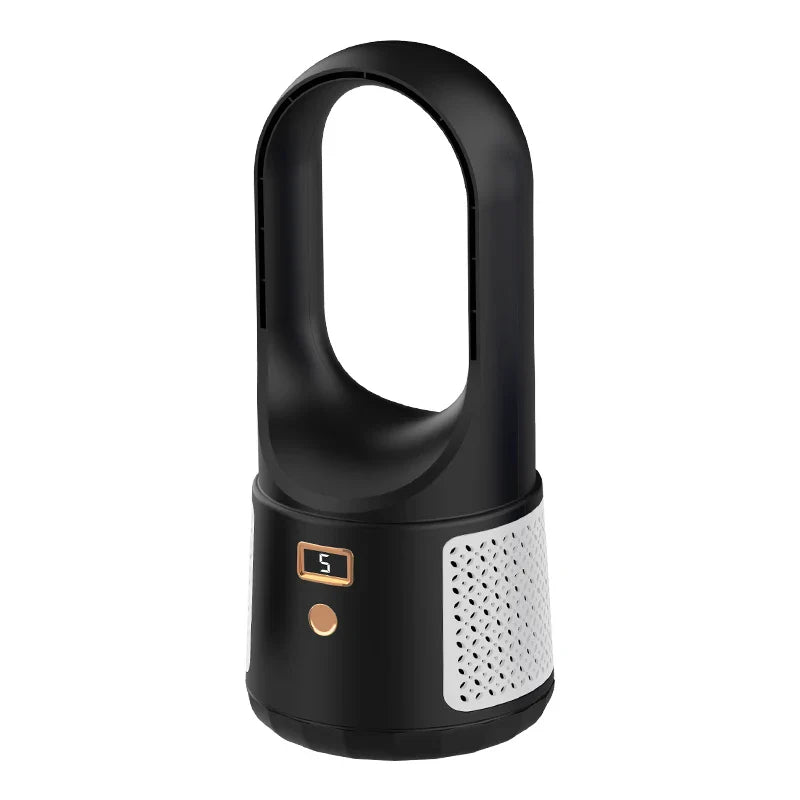 KTX-672147 Portable Bladeless Desk Fan – Rechargeable Personal Cooling Device for Home and Office Use