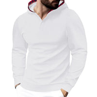HKM-718931 Men's Pullover Solid Color Waffle Slim Sweatshirt Plus Size Fall Men's Clothing