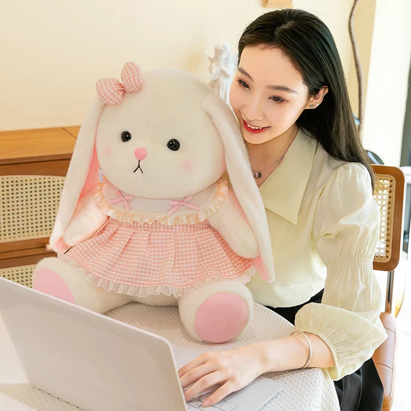 KTX-965331 Exquisite Rabbit Plush Toy for Home Decoration - Washable and Easy to Clean Companion Gift