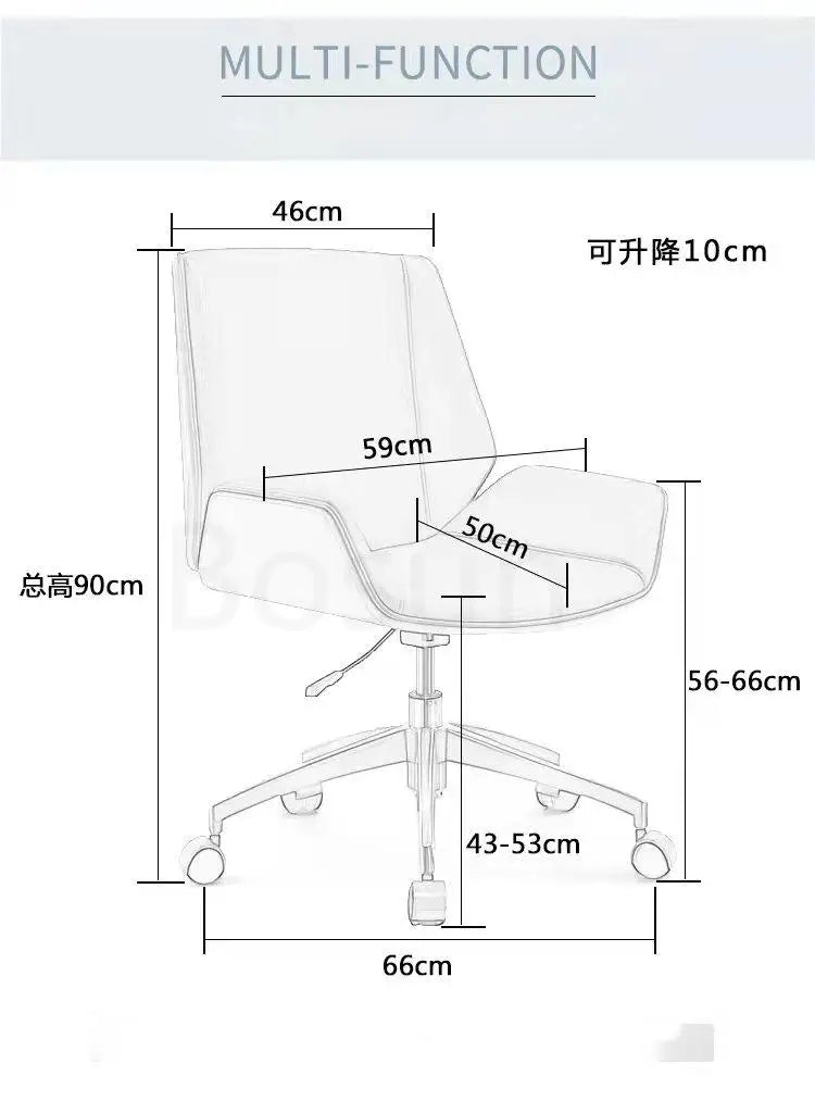 KTX-053843 Elegant Wooden Conference Chair with Black Walnut Plywood and Leather Upholstery