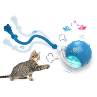 HKM-325843 Automatic Interactive Cat Toy Ball with Fast Rolling and Chirping for Indoor Play