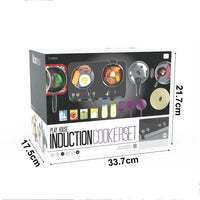 HKM-736019 Miniature Kitchen Cooking Set for Kids Age 5-7 - Stainless Steel Pretend Play Food Toys
