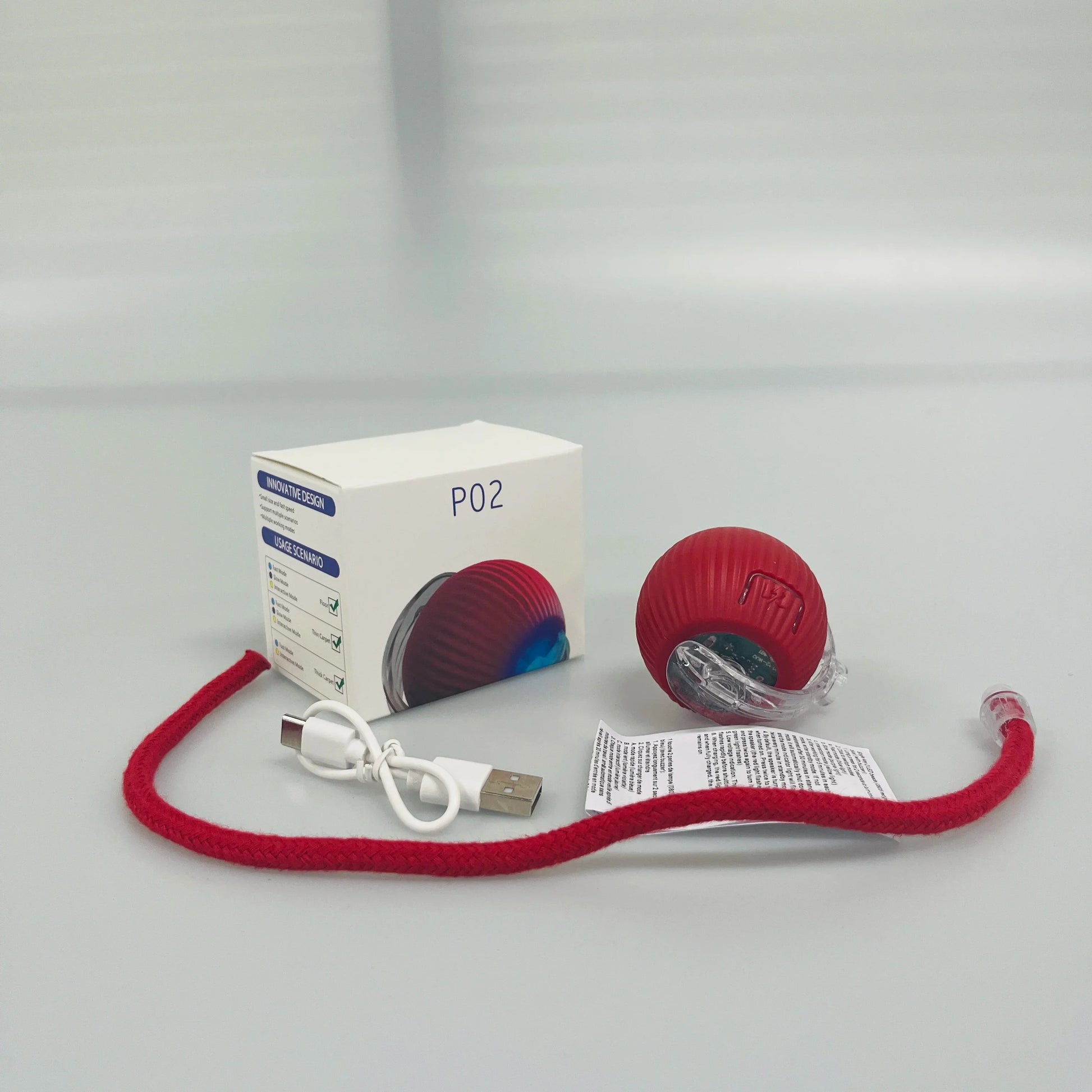 HKM-653523 Interactive Automatic Rolling Cat Toy Ball with USB Charging for Stimulating Play