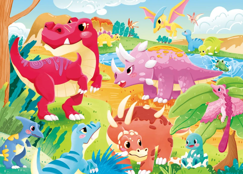 KTX-696275 Educational 60-Piece 3D Cartoon Jigsaw Puzzle for Kids – Fun and Engaging Learning Activity