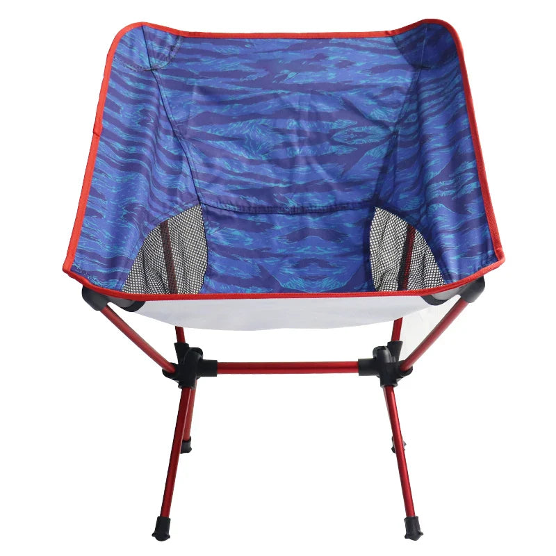 HKM-585043 Portable 7075 Aluminum Folding Moon Chair for Outdoor Activities, Includes Carry Bag