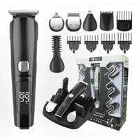 HKM-176467 11-in-1 Men's Grooming Kit, IPX6 Waterproof Rechargeable Hair Trimmer for Nose and Beard