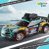 HKM-722515 2.4G Remote Control Racing Drift Car with FPV Camera and Lights for Kids