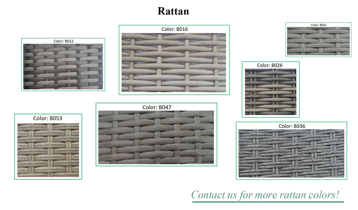 KTX-956691 Exotic Rattan Weaving 6-Seater Outdoor Dining Set with Table and Chairs
