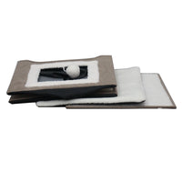 HKM-062547 Foldable Cat Scratcher Play House and Bed - Cute Brown Fabric Design for Indoor Use
