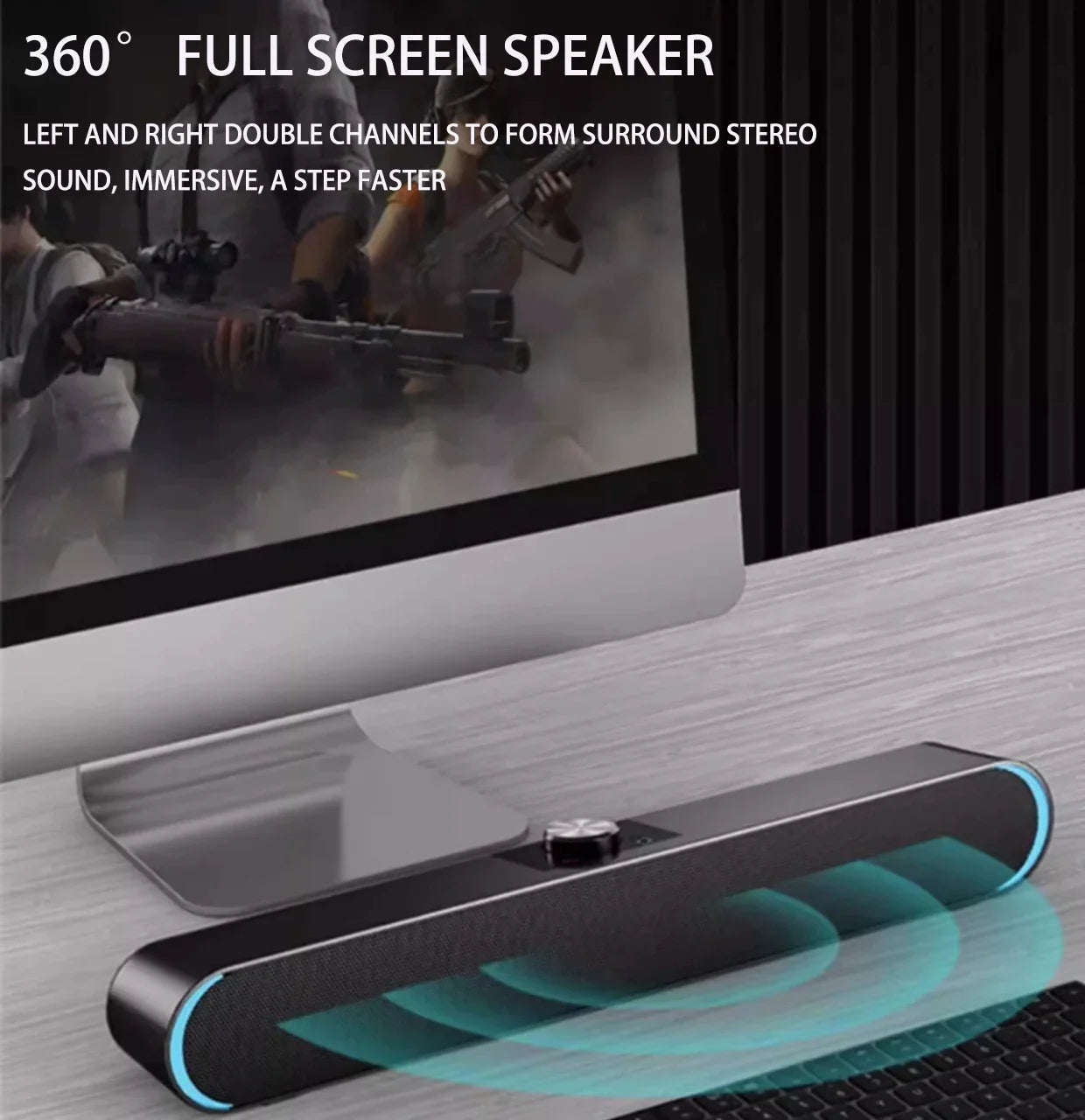 KTX-205459 Wireless Home Theatre Sound Bar with Mini LED Lighting and Bluetooth Connectivity