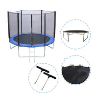 HKM-700307 Outdoor Family Trampoline with Safety Net - 6ft to 16ft Adjustable Size for Kids and Adults