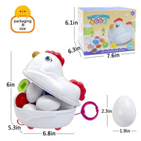 HKM-101075 Sensory Matching Eggs Educational Toy for Babies 0-12 Months - Shape and Color Recognition