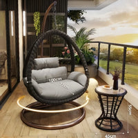 Modern Design Indoor Outdoor Rocking Swing Bird's Nest Balcony Hammock Chair 2-Seater Outdoor Furniture Hanging Basket Swing