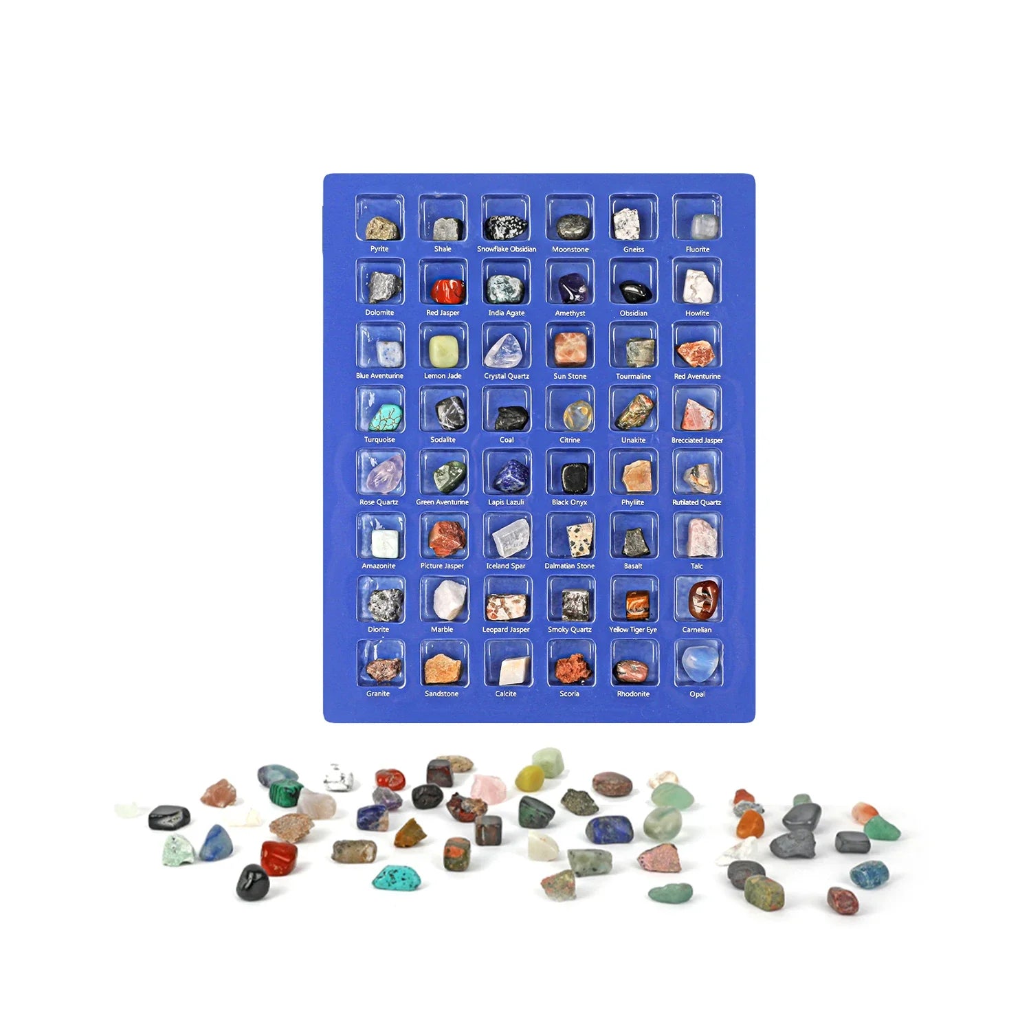 KTX-670099 Eco-Friendly Learning Rock Collection - Collectable Crystal Stones for Educational Use