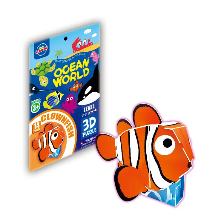 KTX-884819 3D Cardboard Animal Model Puzzle - DIY Educational Early Learning Toy for Creative Play