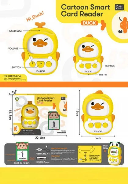 HKM-545171 Montessori Educational Talking Flash Card Learning Toy for Children