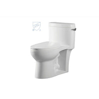 HKM-3296467 Smart Toilet With One Piece Round Siphon Flush Dual Flush Soft Closing White Ceramic Floor Mounted Bidet Seat
