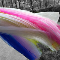 Swiss Dot Tulle Chair Sashes Organza Chair Back Bow Sheer Yarn Chair Covers for Wedding Banquet Party Event Decoration