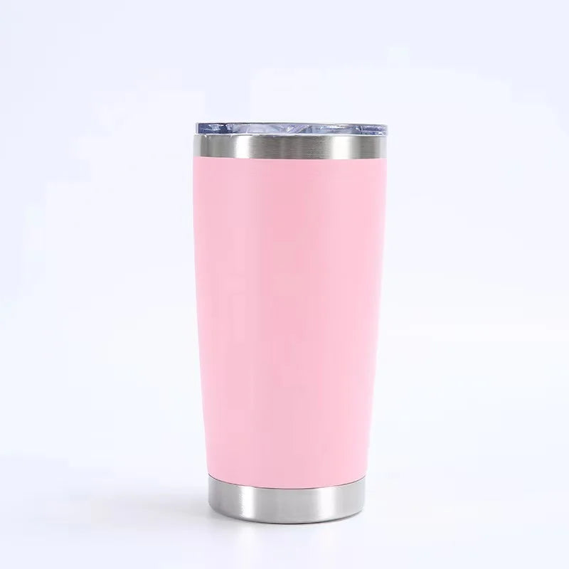 KTX-433107 Stainless Steel Double Wall Vacuum Insulated Travel Cup with Lid - Ideal for Home, Office and Car Use