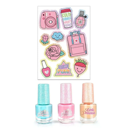 KTX-818515 Kids Pretend Makeup Set – Non-Toxic DIY Cosmetic Play Kit for Girls Ages 2-7, Portable Box Included