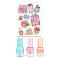 HKM-818515 Kids Pretend Makeup Set – Non-Toxic DIY Cosmetic Play Kit for Girls Ages 2-7, Portable Box Included