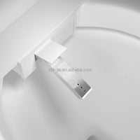 HKM-3165395 Smart Toilet Black Elongated Automatic Flush Remote Control Bidet Heated Seat Electric Ceramic Floor Mounted