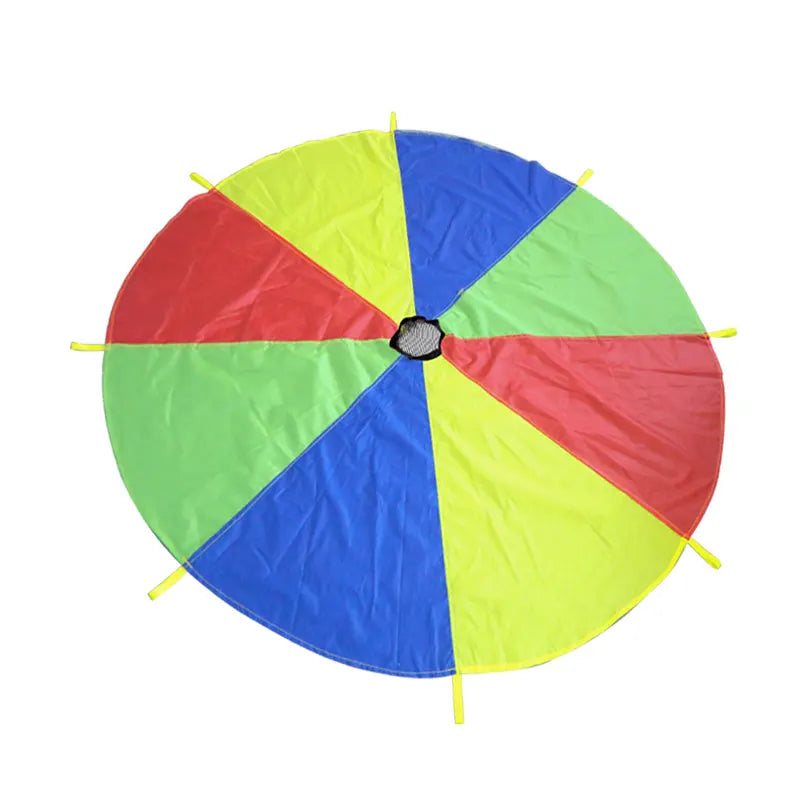KTX-365139 Outdoor Play Parachute for Kids - Custom Sizes Available with Handles