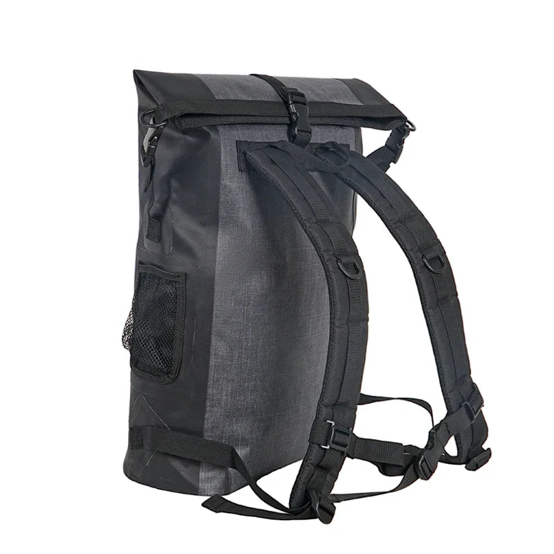 HKM-814419 TPU Waterproof Roll Top Backpack for Water Sports, Hiking, and Travel