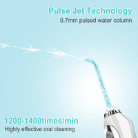 HKM-716563 Portable Wireless Water Flosser, IPX7 Waterproof Rechargeable Dental Device for Effective Oral Care