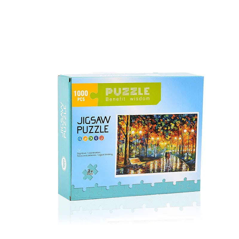 KTX-514323 Custom 1000 Piece Jigsaw Puzzle Featuring Famous Painting Scenery for Educational Decompression Activities