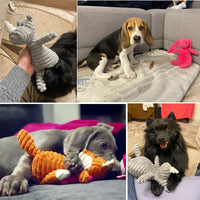 HKM-225235 Durable Animal-Shaped Chew Toy for Dogs - Squeaky Plush Training Accessory