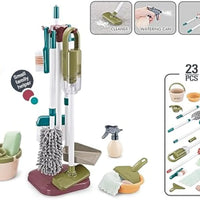 HKM-916819 Children's Cleaning Play Set with Toy Vacuum Cleaner for Pretend Housework Fun