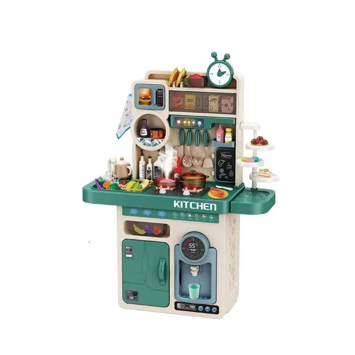 KTX-978835 Children's 70CM Pretend Play Cooking Toy Set - Simulation Kitchen Tableware and Spray Accessories