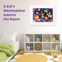 HKM-264915 Glow in the Dark 96-Piece Jigsaw Puzzle for Kids - Unique Educational Luminous Toy