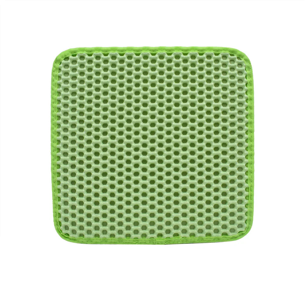 HKM-471571 Honeycomb Double Layer Cat Litter Trapping Mat for Effective Scatter Control and Waste Reduction