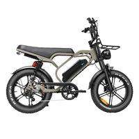 HKM-7779027 Electric Fat Tire Bike for City Commuting, 250W Motor, 48V 15.6Ah Battery, 20 x 4 in Tires, 7 Speed